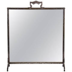 Antique Sterling Silver Table Mirror, circa 1900