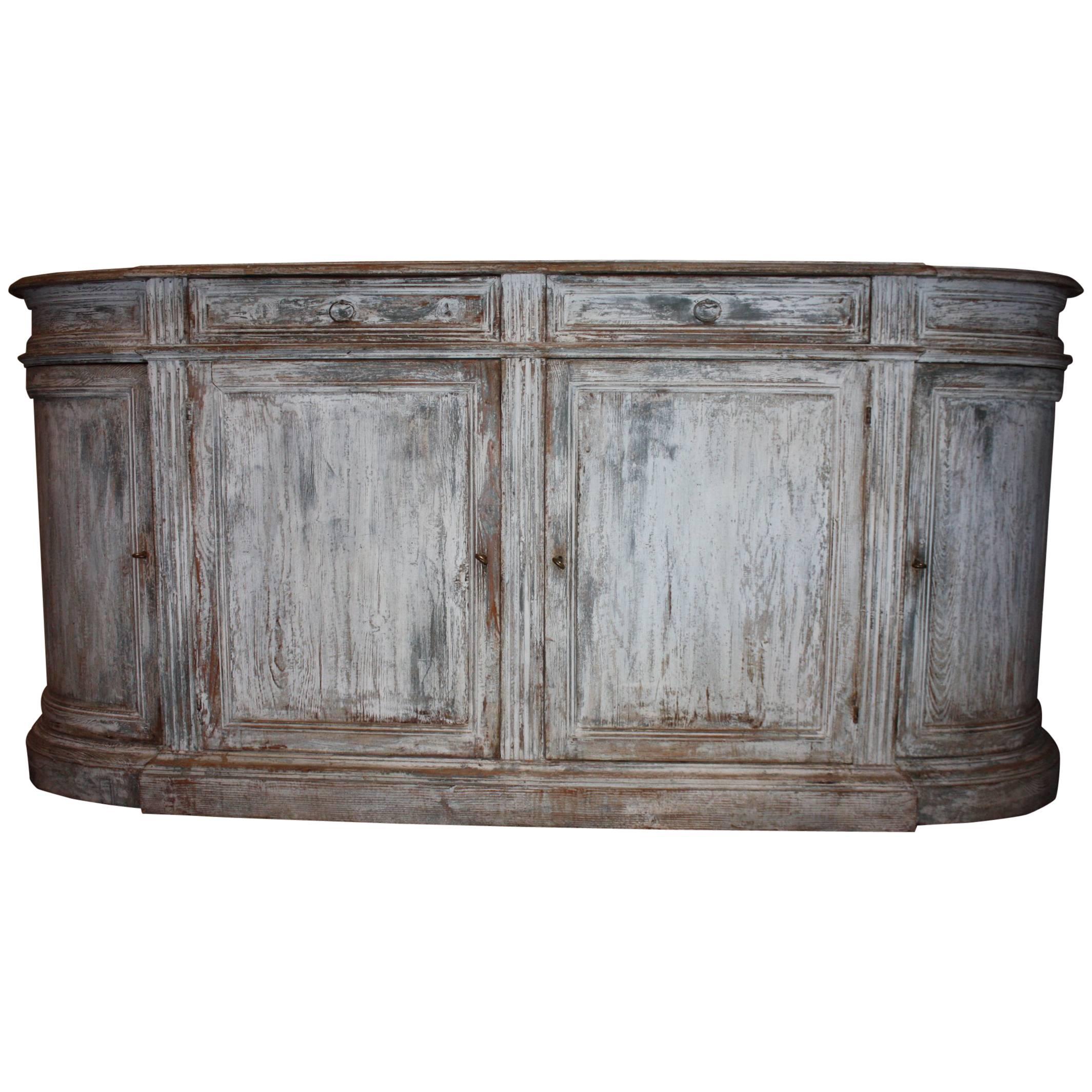 Hand-Painted Pine Italian Buffet or Credenza
