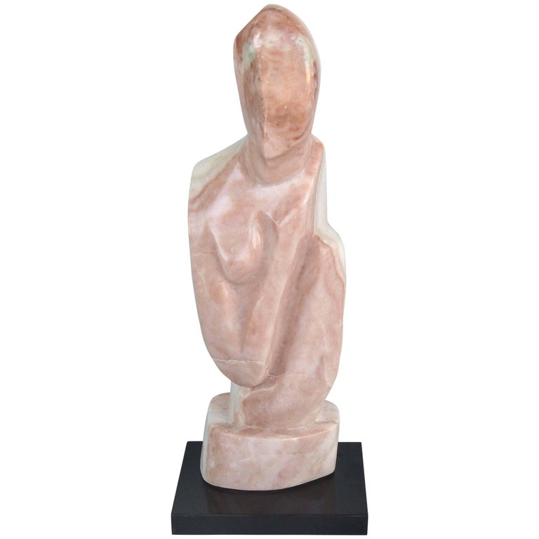 Midcentury Modern Large Scale Abstract Marble Sculpture at 1stdibs