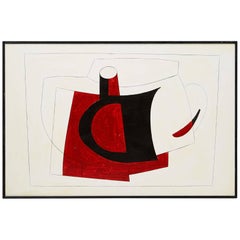 Painting by Albert Johansson, Sweden, 1960s