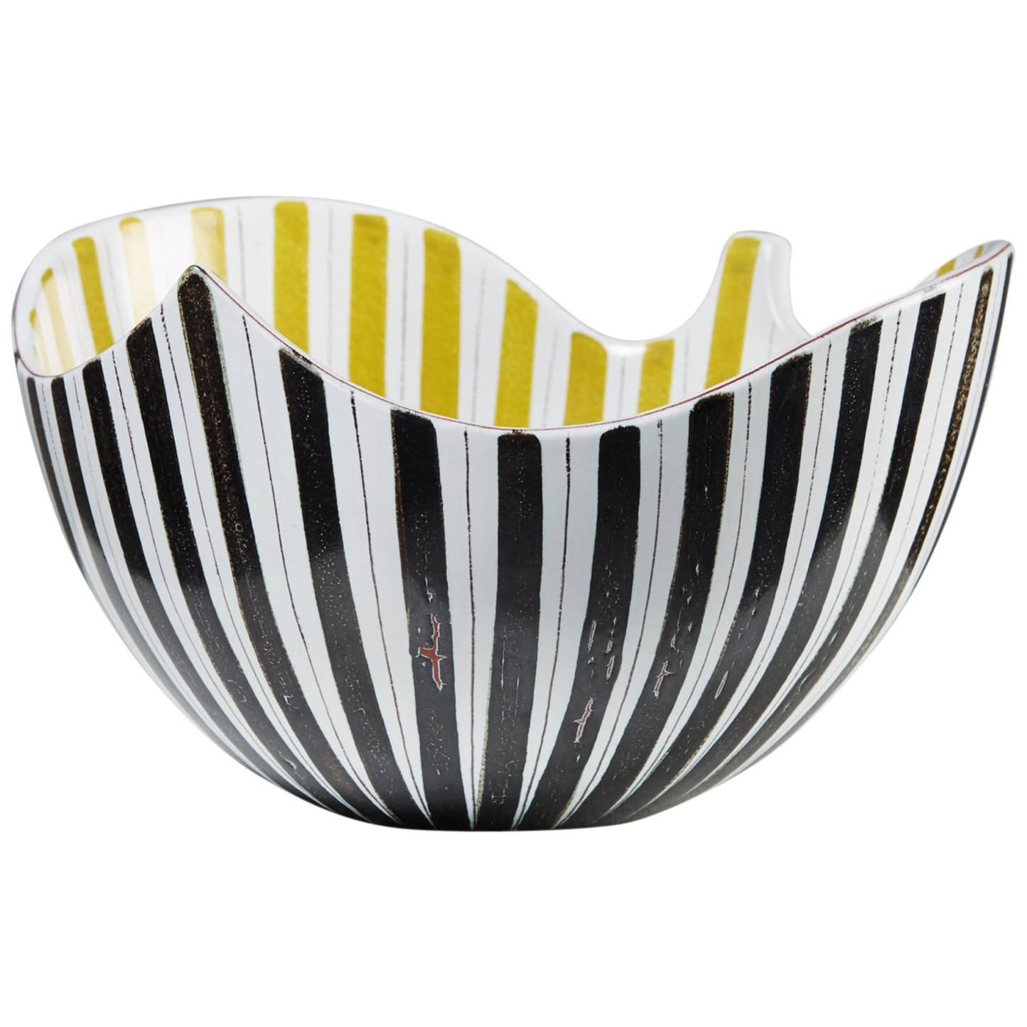 Bowl Designed by Stig Lindberg for Gustavsberg, Sweden, 1950s