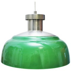 Green Hanging Lamp KD7 by Achille and Pier Giacomo Castiglioni for Kartell, 1959
