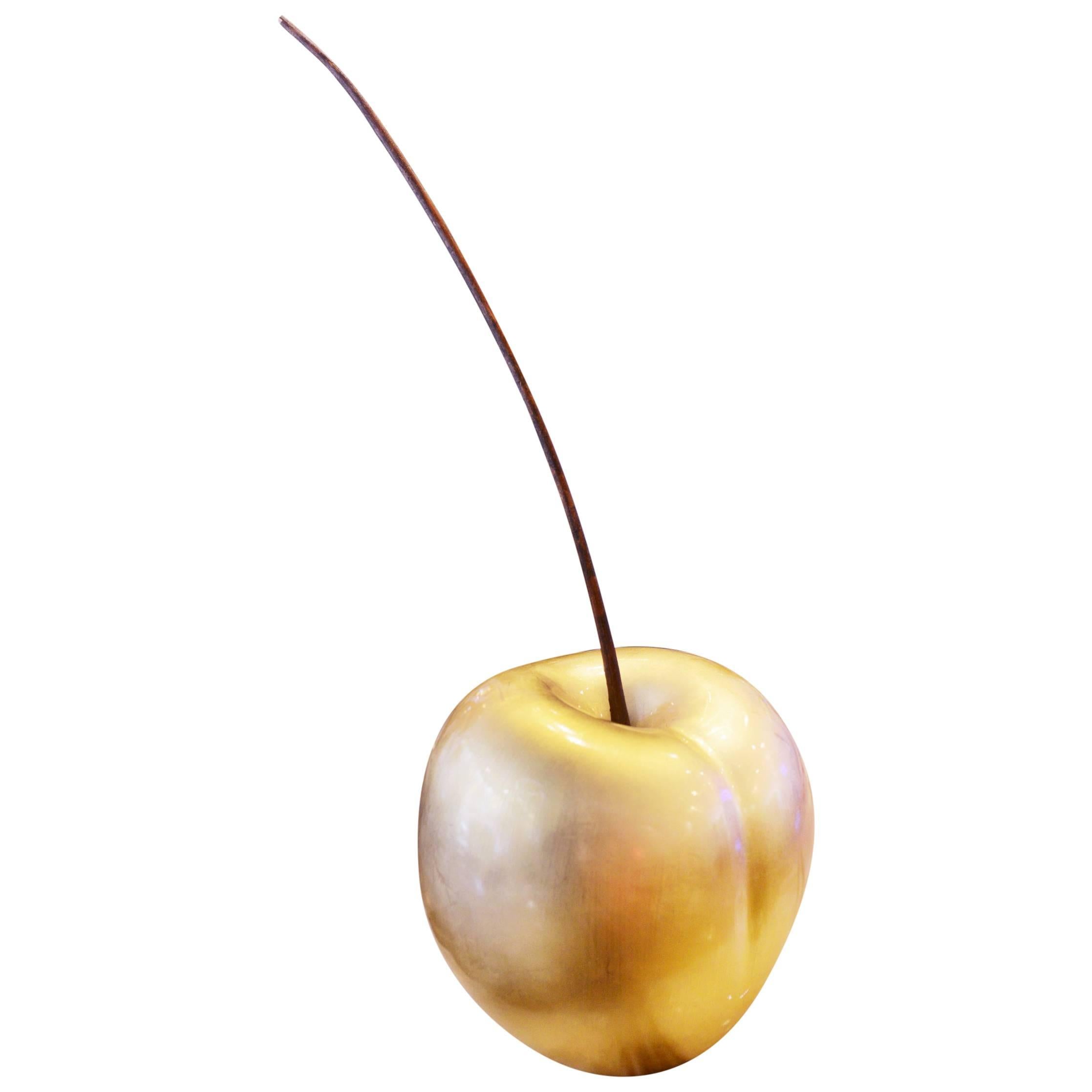 Cherry Gold Large Sculpture in Ceramic For Sale