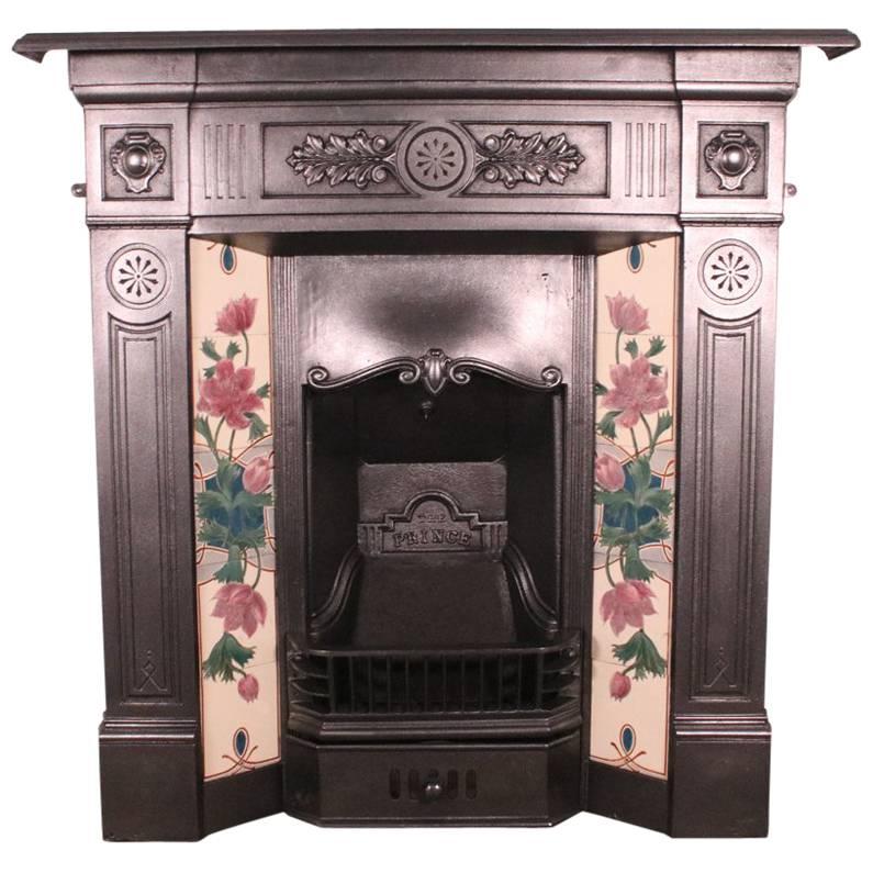'The Prince' an Antique Late Victorian Cast Iron Combination Fireplace