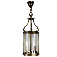 French Brass Lantern, 1950s