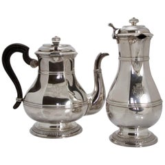 Antique Regency Style Silver Sterling Tea and Coffee Pot by Cardeilhac of Paris