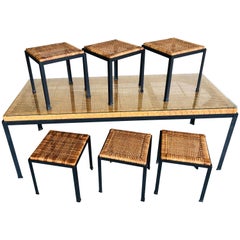 Danny Ho Fong Dinette Table and Six Stools