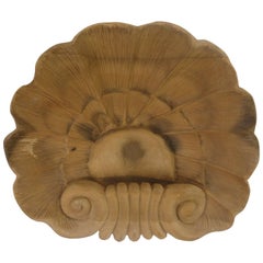 Hand-Carved Wood Shell