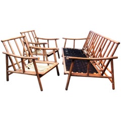 Pair of Lounge Chairs and Sofa by John Wisner for Ficks Reed