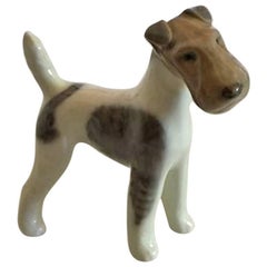Antique Royal Copenhagen Fox Terrier Figurine No. 3170