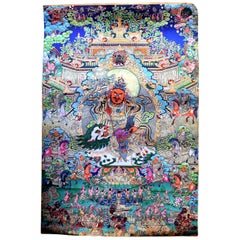 Tibetan Thangka Painting Dorje Drolo, Hand-Painted Thanka