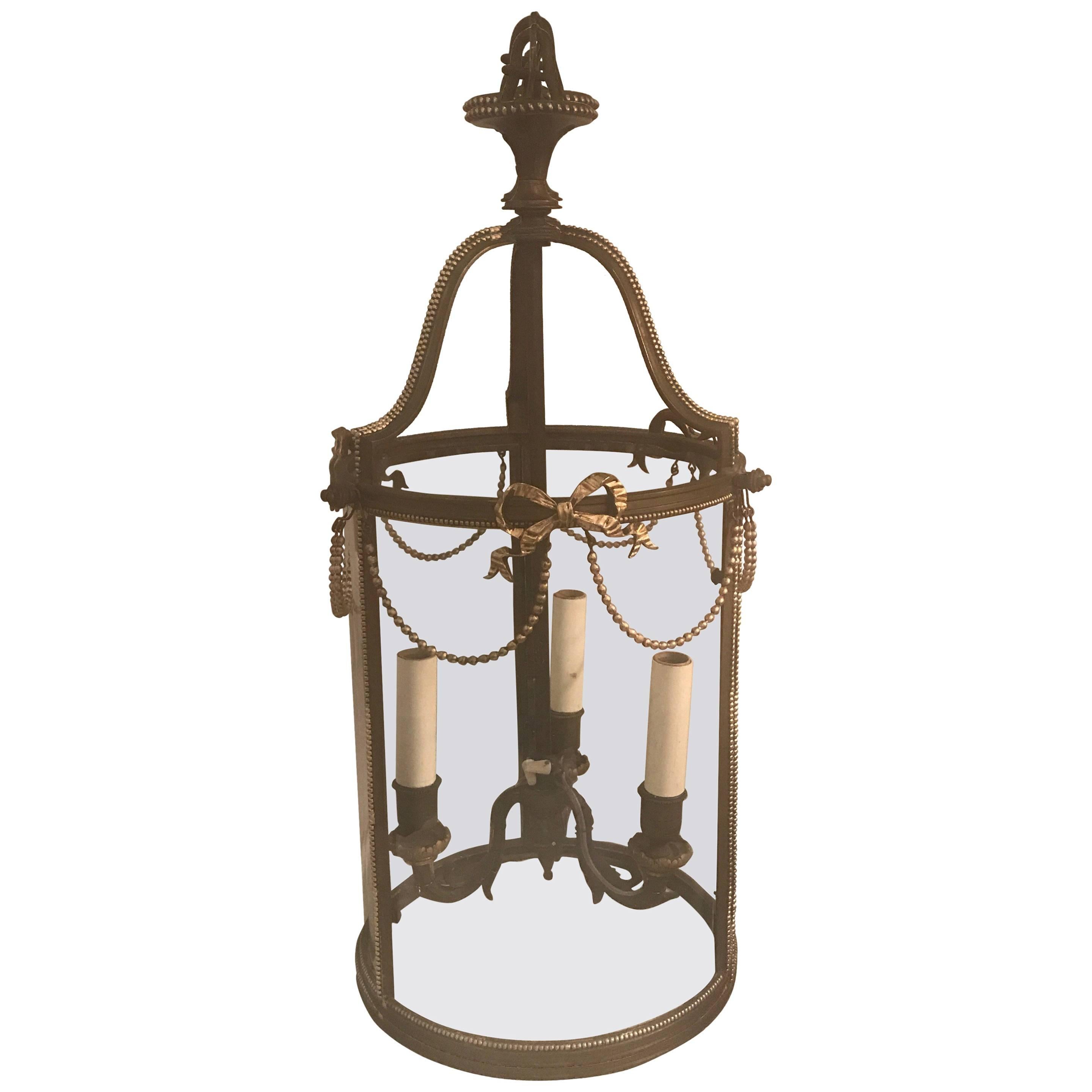 Antique Bronze Lantern Light Fixture