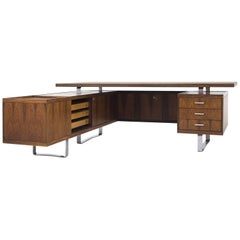 Desk with Sideboard by Jørgen Pedersen