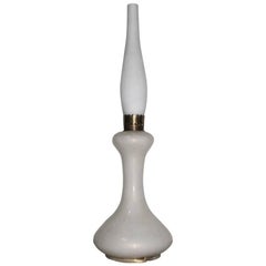 Lampada da tavolo Seguso Design Italiano Mid-Century Modern in vetro di Murano Oro