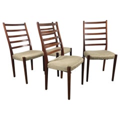 Set of Four Rosewood Dining Chairs by Svegards Markaryd, Sweden