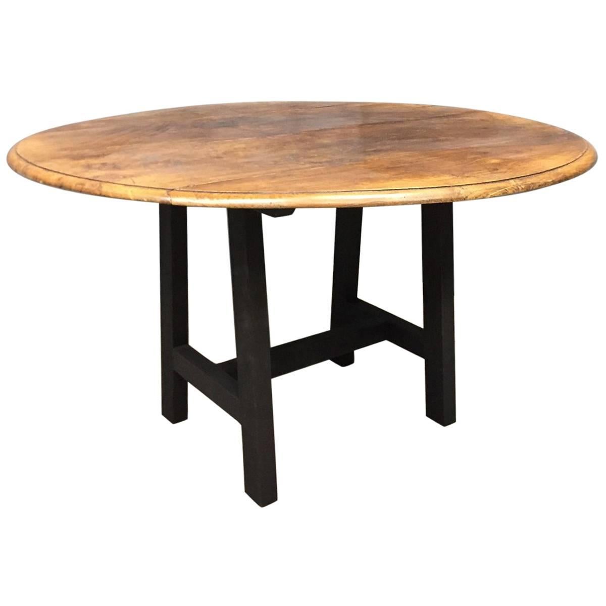 Round Table Elm Top For Sale