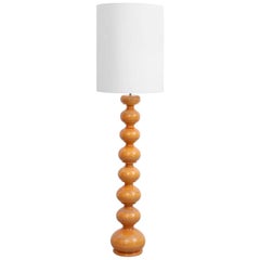 Huge Kaiser Leuchten Ceramic Bubble Floor Lamp, 1960s, Germany