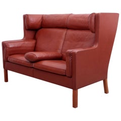 Børge Mogensen Coupe Leather Sofa, 2192, Fredericia, Denmark