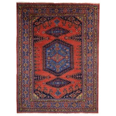 Vintage Persian Viss Rug with Tribal Style