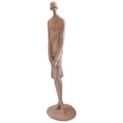 Flapper-Frauenskulptur im Art déco-Stil, Austin Productions 1974 Klara Mehr Gatsby-Epoche