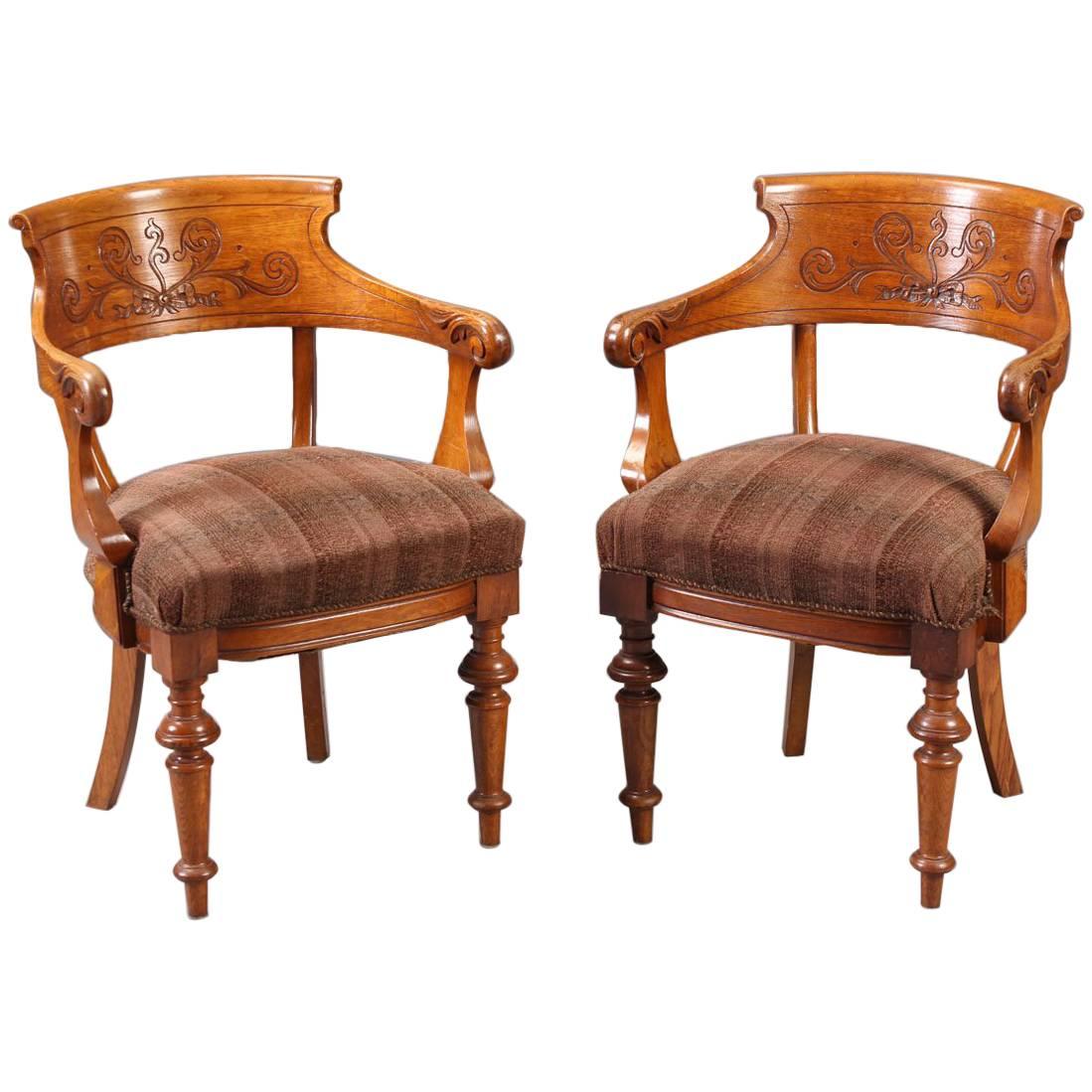 Pair of Victorian Armchairs For Sale