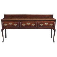 Exceptional Georgian Vernacular Cabriole Leg Serving Dresser