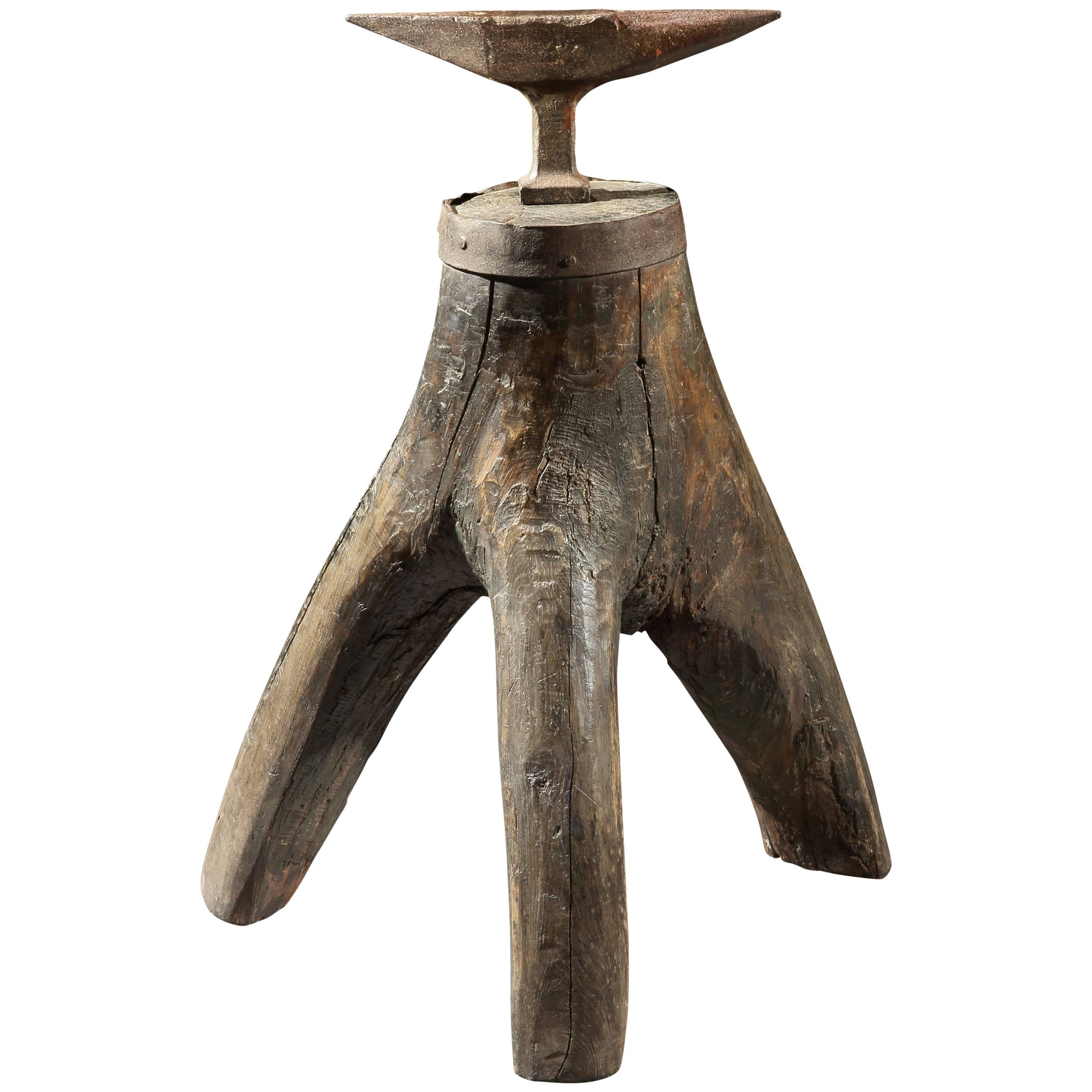 Sculptural Vernacular Blacksmith's Anvil For Sale
