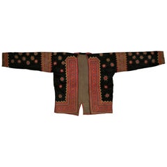 Chaqueta de estrella negra del pueblo hmong, Laos, principios del siglo XX