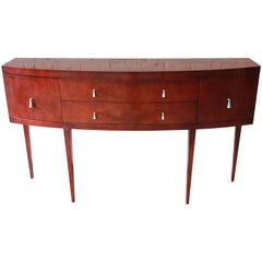 Baker Furniture Neoclassical Satinwood Sideboard Buffet