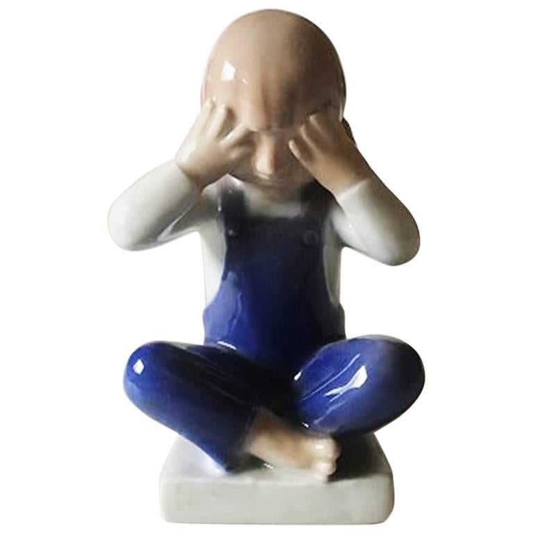 Royal Copenhagen Figurine "See no Evil" #5460 For Sale
