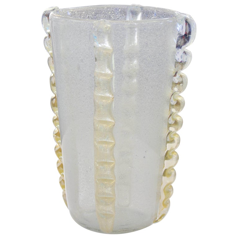 Murano Blow Glass Vase Signed by Costantini at 1stDibs