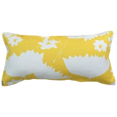Sunshine Cosmos on Oyster Cotton Linen Pillow