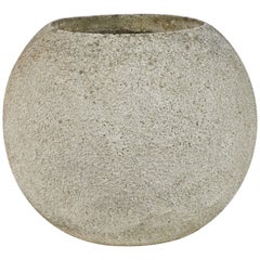 Antique Concrete Round Urn