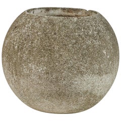 Antique Concrete Round Urn