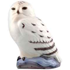 B&G/Bing & Grondahl, Snow Owl in Porcelain. No. 2475. 1st. Assortment