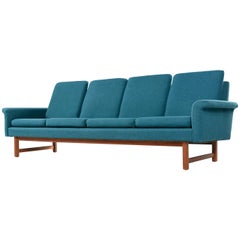 Vintage Hans Wegner Folke Ohlsson & Fritz Hansen Style Danish Modern Sofa Couch