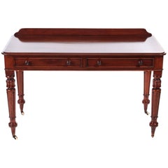 Quality William IV Mahogany Side or Writing Table