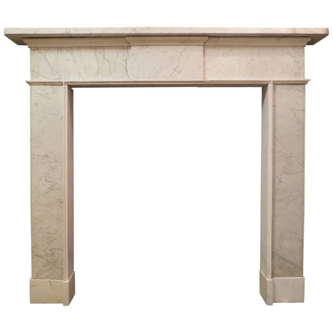 Irish Late 18th Century Marble Fireplace Mantel