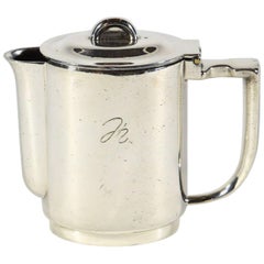 Gio Ponti Teapot in Silver Plated Alpacca for Krupp Berndorf, circa 1935