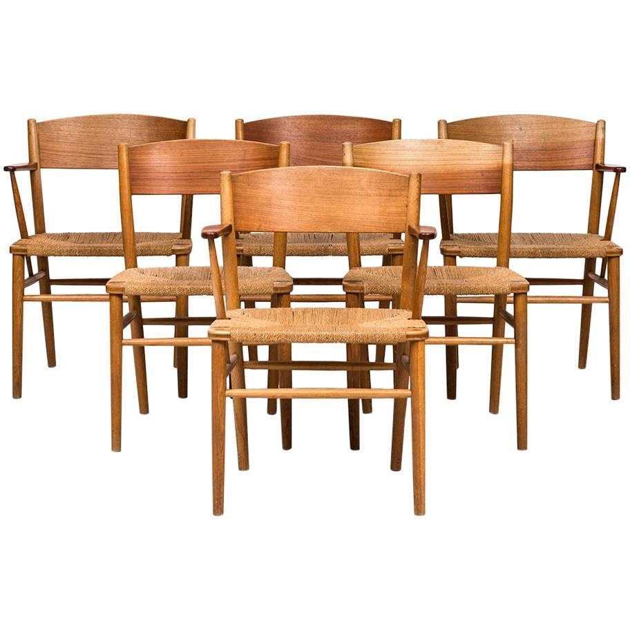 Børge Mogensen Dining Chairs by Søborg Møbelfabrik in Denmark