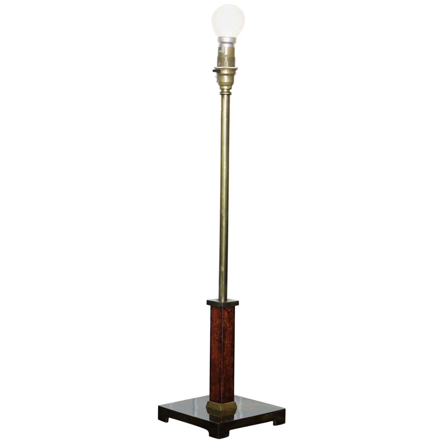 Lovely Bronzed Tall Rochamp Ltd Free Standing Table Desk Lamp Mid-Century Modern
