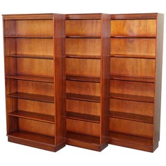 Set of Three Handmade in England Mahogany Beresford & Hicks Library Bookcases