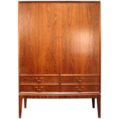 O. Bank Larsen Midcentury Rosewood Storage Cabinet