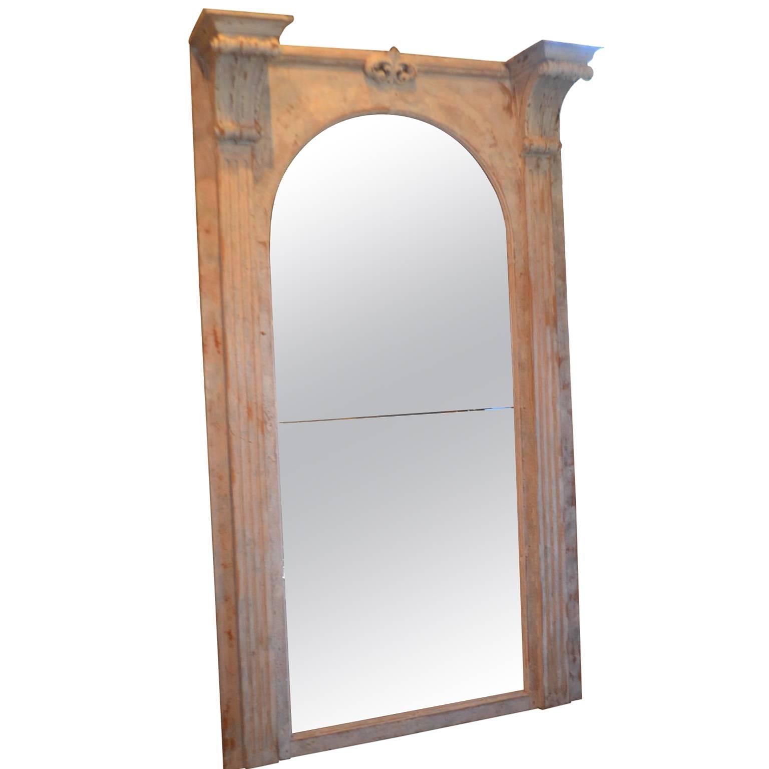 Italian, Late 19th Century Architectural Mirror For Sale