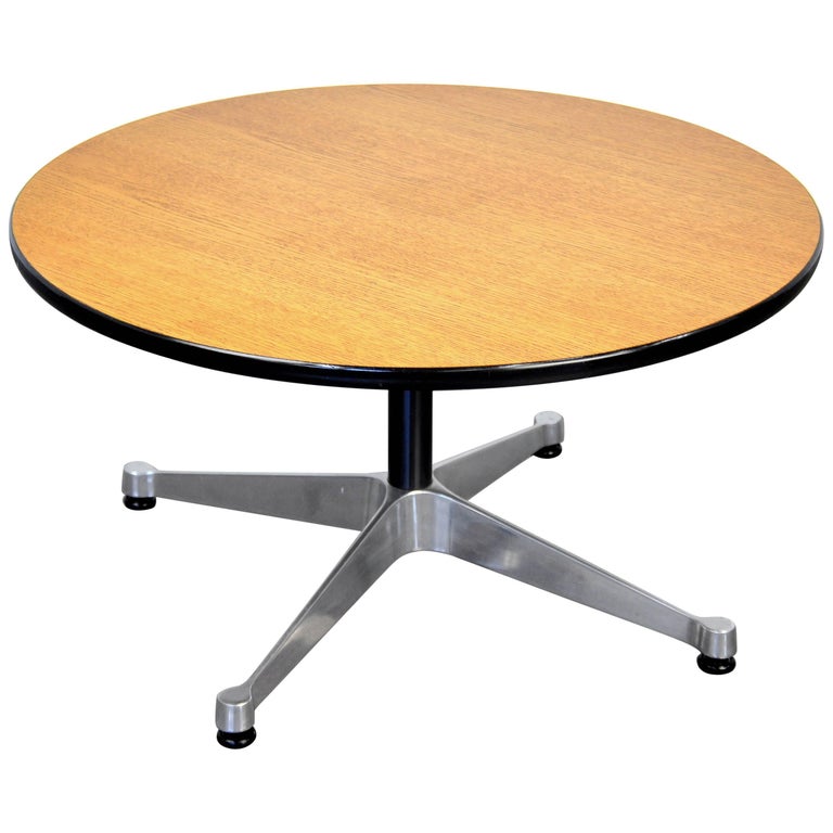 Eames Herman Miller Aluminum Group Round Occasional Table For Sale at ...
