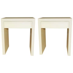 Pair of Goatskin Side Tables