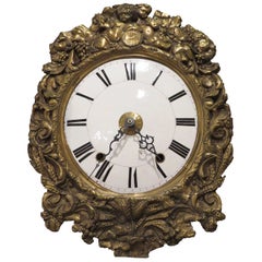 Repousse Clock Face with Quartz Clock