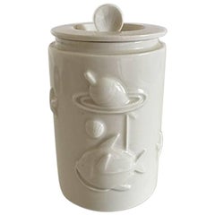Royal Copenhagen Blanc de Chine Lidded Vase by Arno Malinowski #3287