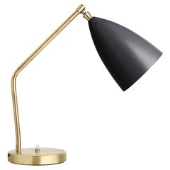 Greta Magnusson Grossman 'Grasshopper' Table Lamp in Black Semi-Matte for GUBI