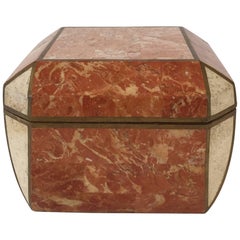 Gorgeous Marble and Brass Treasure Box